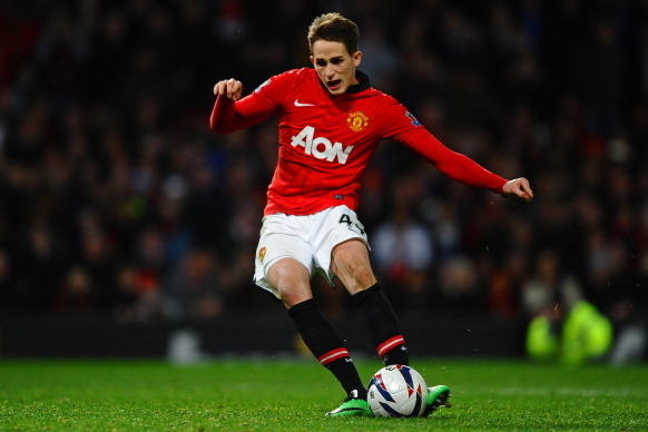MANCHESTER, ENGLAND - JANUARY 22:  Adnan Januzaj of Manchester United misses with his penalty attempt during the Capital One Cup semi final, second leg match between Manchester United and Sunderland at Old Trafford on January 22, 2014 in Manchester, Engla