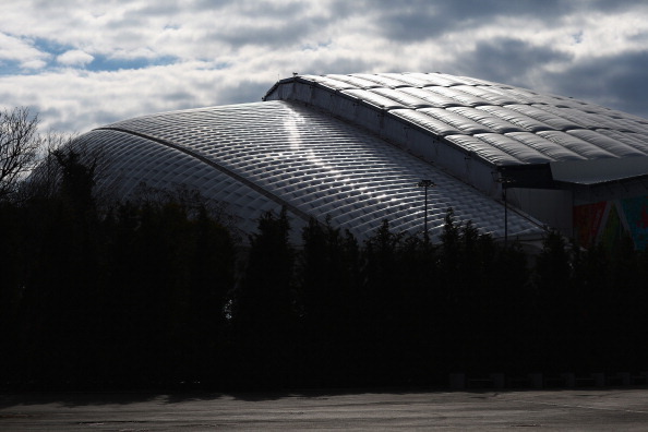 SOCHI, RUSSIA - FEBRUARY 05: A general view of Fisht Olympic Stadium ahead of the Sochi 2014 Winter Olympics at the Olympic Park on February 5, 2014 in Sochi, Russia.  (Photo by Clive Mason/Getty Images)