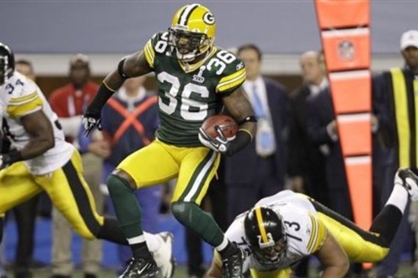 Nick Collins had a 37-yard interception return for a touchdown in Super Bowl XLV against the Steelers.