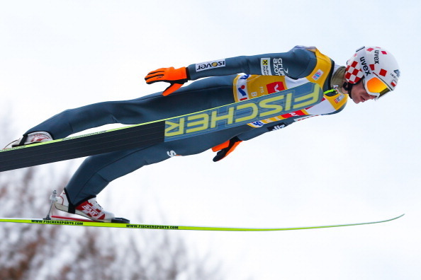 BISCHOFHOFEN, AUSTRIA - JANUARY 06: (FRANCE OUT) Kamil Stoch of Poland during the FIS Ski Jumping World Cup Vierschanzentournee (Four Hills Tournament) on January 06, 2014 in Bischofhofen, Austria.  (Photo by Stanko Gruden/Agence Zoom/Getty Images)