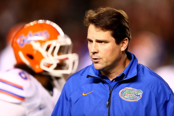 COLUMBIA, SC - NOVEMBER 16:  Head coach Will Muschamp of the Florida Gators watches on before their game against the South Carolina Gamecocks at Williams-Brice Stadium on November 16, 2013 in Columbia, South Carolina.  (Photo by Streeter Lecka/Getty Image