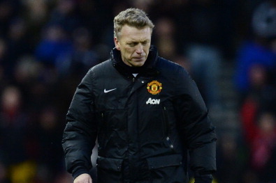 STOKE ON TRENT, ENGLAND - FEBRUARY 01:  David Moyes, manager of Manchester United looks dejected after the Barclays Premier League match between Stoke City and Manchester United at Britannia Stadium on February 1, 2014 in Stoke on Trent, England.  (Photo 
