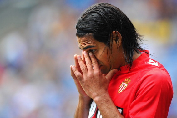 LEICESTER, ENGLAND - JULY 27:  Radamel Falcao of Monaco looks on during the the pre season friendly match between Leicester City and Monaco at The King Power Stadium on July 27, 2013 in Leicester, England.  (Photo by Michael Regan/Getty Images)