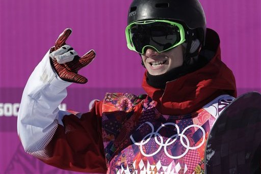 Max Parrot is feeling groovy after posting a 97.5 in qualifying, the day's best score.