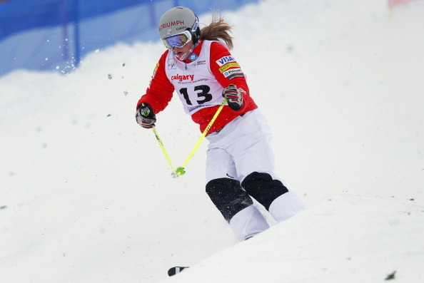 CALGARY, CANADA - JANUARY 4: Heidi Kloser of the U.S. competes during the women's moguls finals at the FIS Freestyle Ski World Cup January 4, 2014 in Calgary, Alberta, Canada. (Photo by Todd Korol/Getty Images)