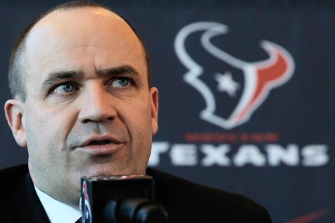 HOUSTON, TX - JANUARY 03:  Bill O'Brien speaks to the media after being introduced as the new head coach of the Houston Texans at a press conference at Reliant Stadium on January 3, 2014 in Houston, Texas.  (Photo by Scott Halleran/Getty Images)