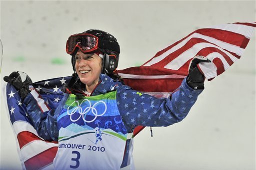 Kearney after winning gold in Vancouver