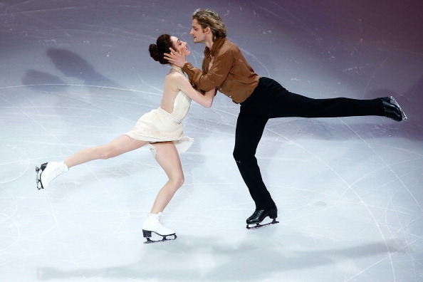 BOSTON, MA - JANUARY 12:  Meryl Davis and Charlie White perform during the Smucker's Skating Spectacular following the Prudential U.S. Figure Skating Championships at TD Garden on January 12, 2014 in Boston, Massachusetts.  (Photo by Jared Wickerham/Getty