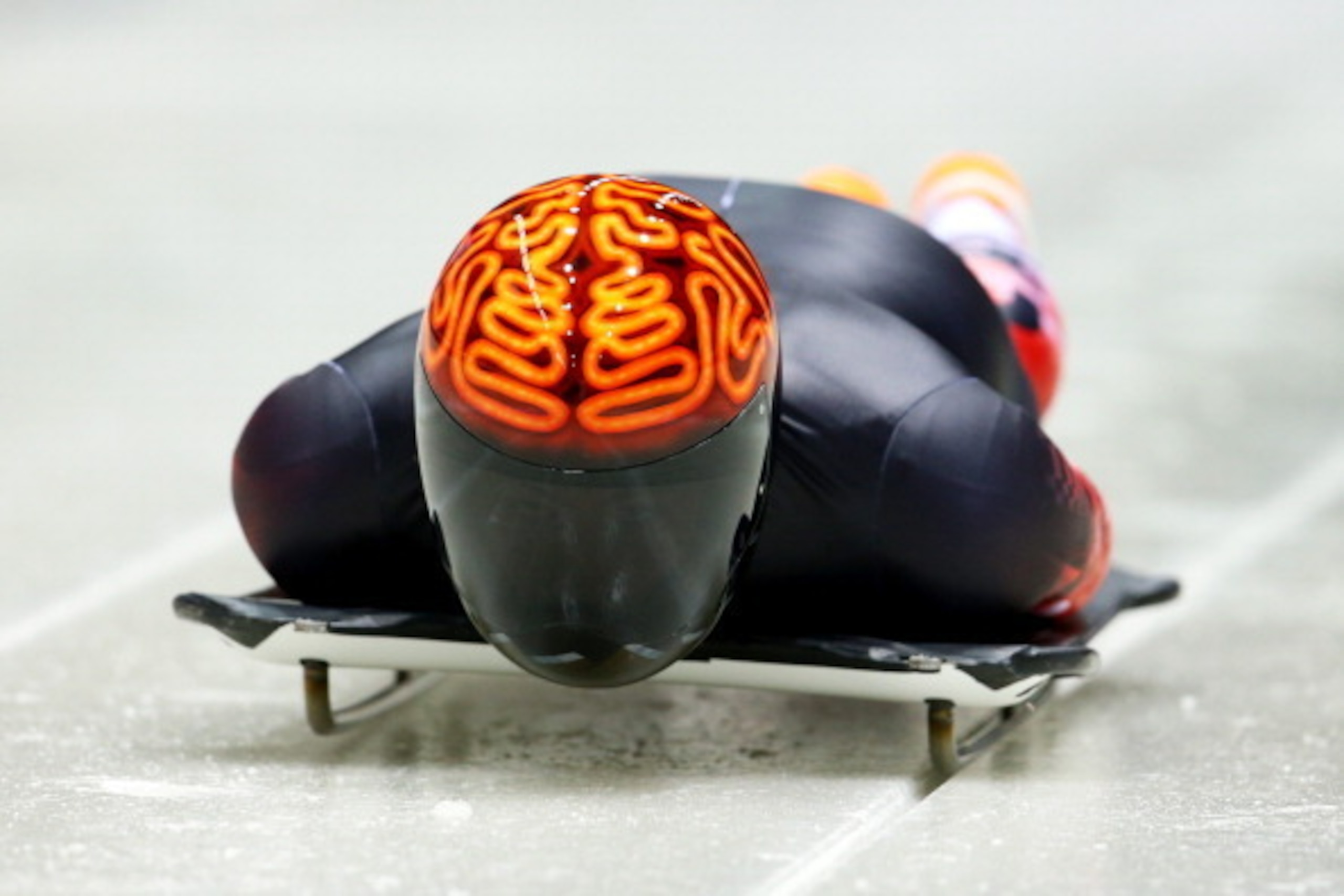 SOCHI, RUSSIA - FEBRUARY 05:  John Fairbairn of Canada makes a practice skeleton run ahead of the Sochi 2014 Winter Olympics at the Sanki Sliding Center on February 5, 2014 in Sochi, Russia.  (Photo by Alex Livesey/Getty Images)