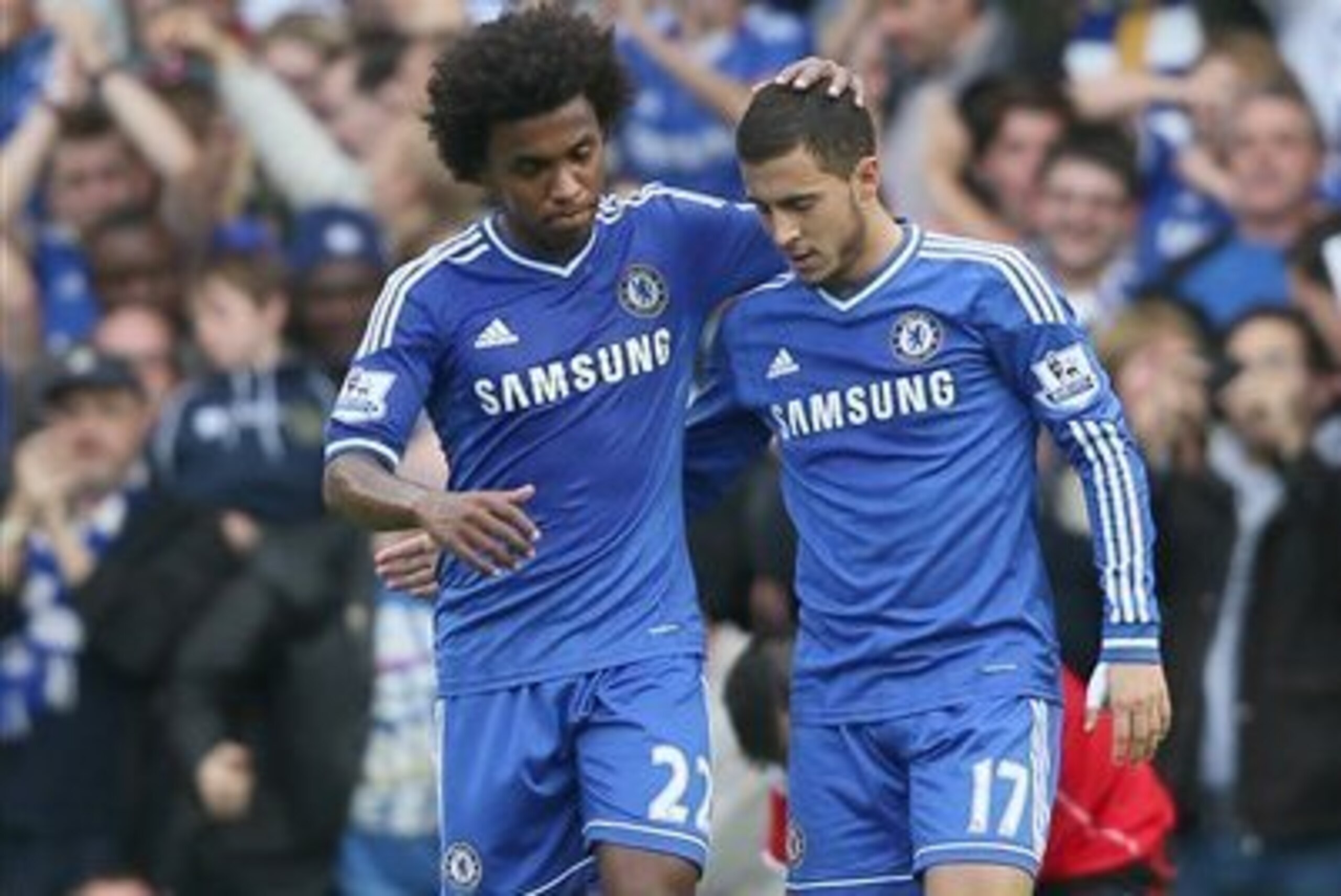 Chelsea fans had better get used to seeing these two—Willian and Eden Hazard—together in the midfield for years to come. Chelsea fans had better get used to seeing these two—Willian and Eden Hazard—together in the midfield for years to come.