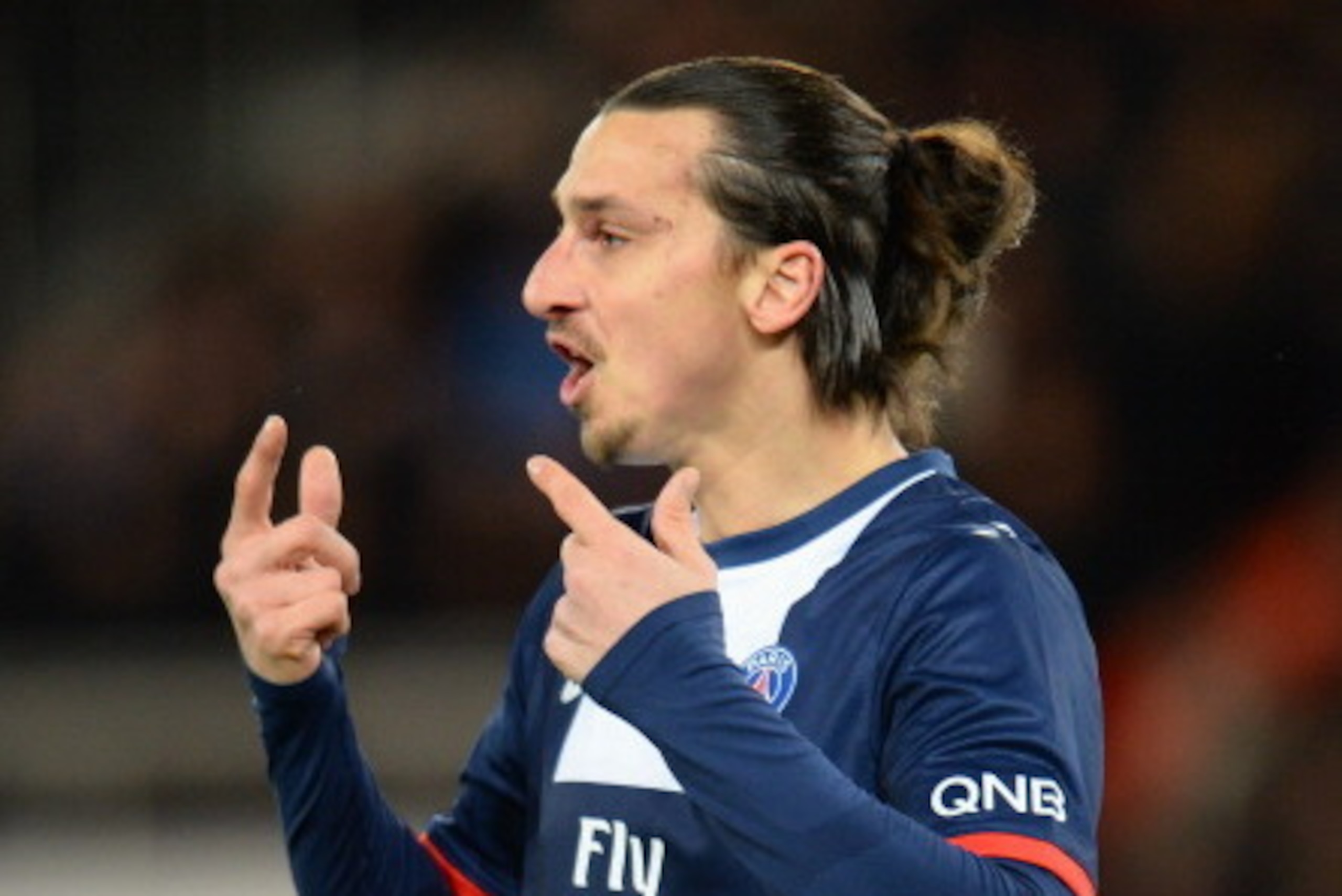 PARIS, FRANCE - JANUARY 31:  Zlatan Ibrahimovic of Paris Saint-Germain FC during the Ligue 1 match between Paris Saint-Germain FC and FC Girondins de Bordeaux at Parc des Princes on January 31, 2014 in Paris, France.  (Photo by Shaun Botterill/Getty Image