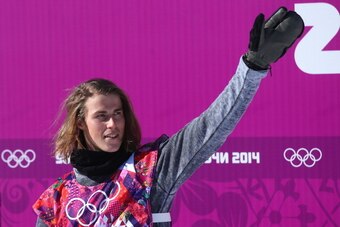 SOCHI, RUSSIA - FEBRUARY 08: Staale Sandbech of Norway reacts after his first run during the Snowboard Men's Slopestyle Final during day 1 of the Sochi 2014 Winter Olympics at Rosa Khutor Extreme Park on February 8, 2014 in Sochi, Russia.  (Photo by Julia