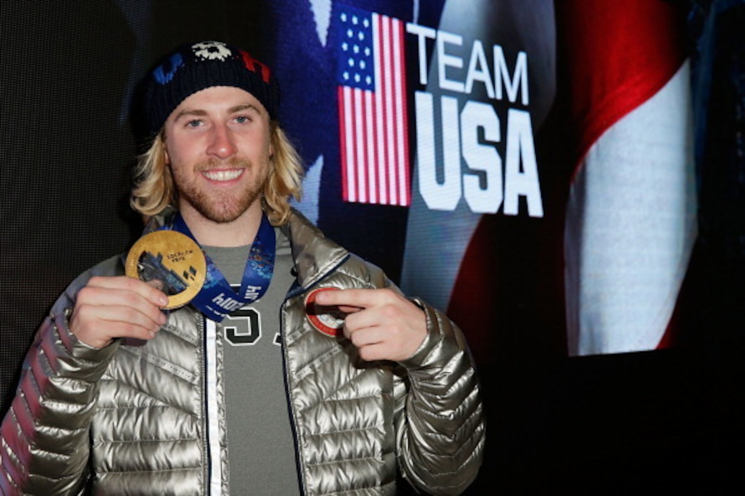 SOCHI, RUSSIA - FEBRUARY 08: U.S. Olympian and gold medalist Sage Kotsenburg visits the USA House in the Olympic Village on February 8, 2014 in Sochi, Russia. (Photo by Joe Scarnici/Getty Images for USOC) SOCHI, RUSSIA - FEBRUARY 08: U.S. Olympian and gold medalist Sage Kotsenburg visits the USA House in the Olympic Village on February 8, 2014 in Sochi, Russia. (Photo by Joe Scarnici/Getty Images for USOC)