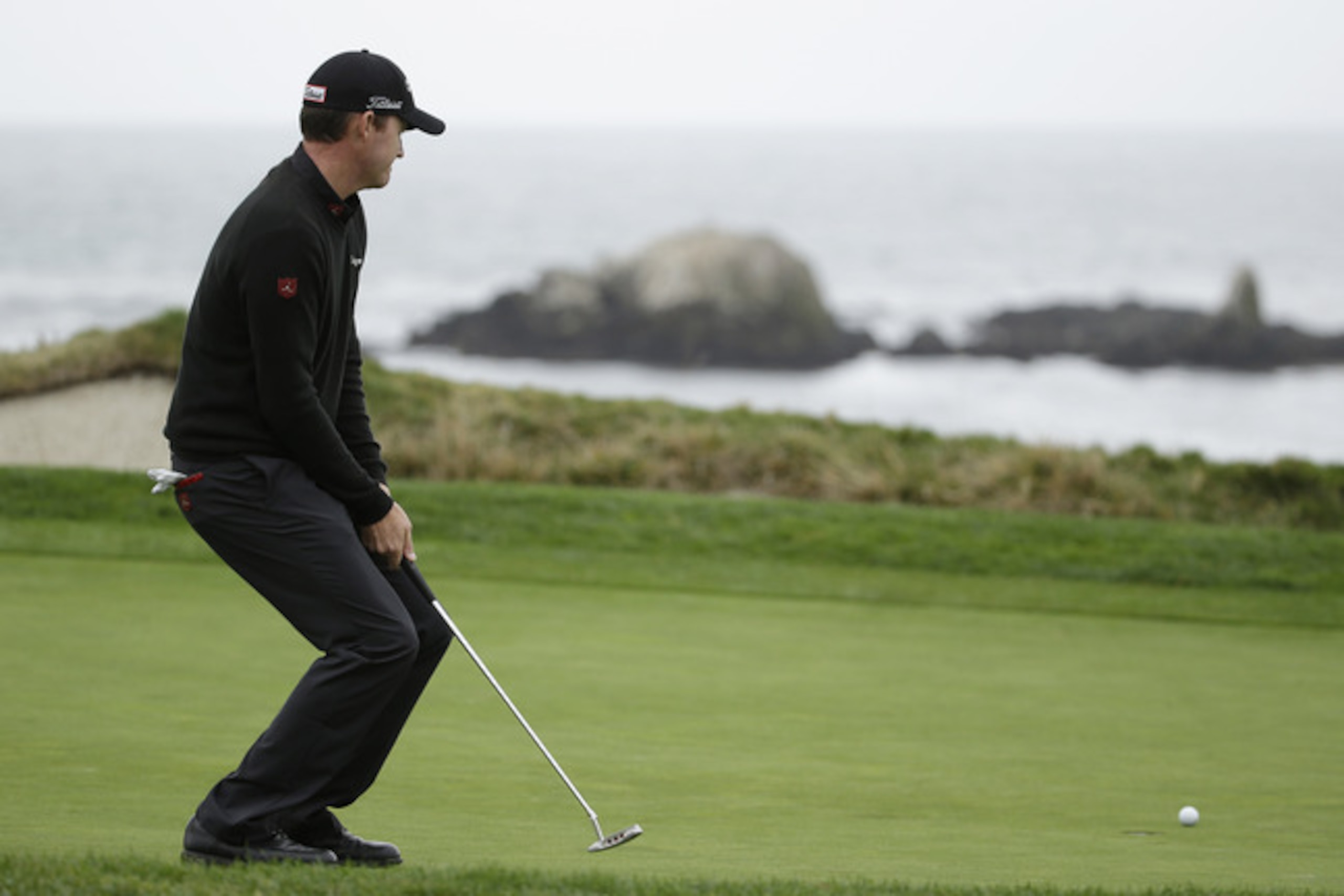 Jimmy Walker tries to urge in a putt Sunday. Jimmy Walker tries to urge in a putt Sunday.