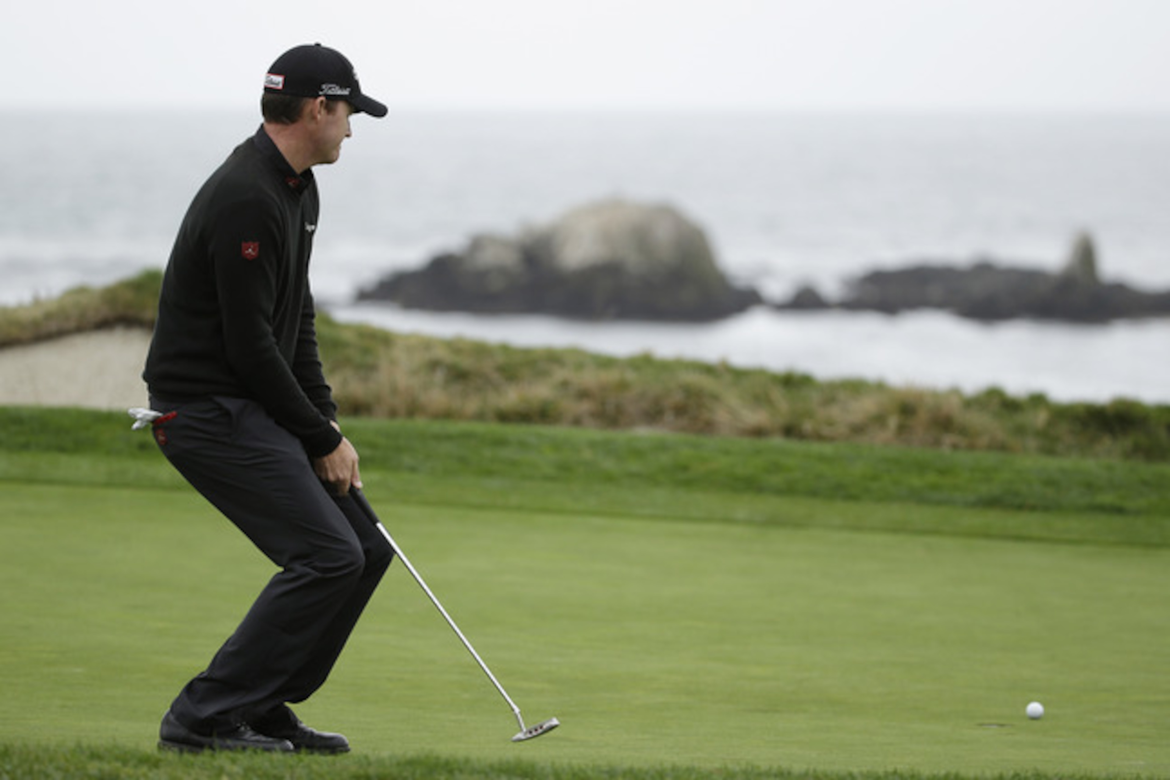 Jimmy Walker tries to urge in a putt Sunday. Jimmy Walker tries to urge in a putt Sunday.