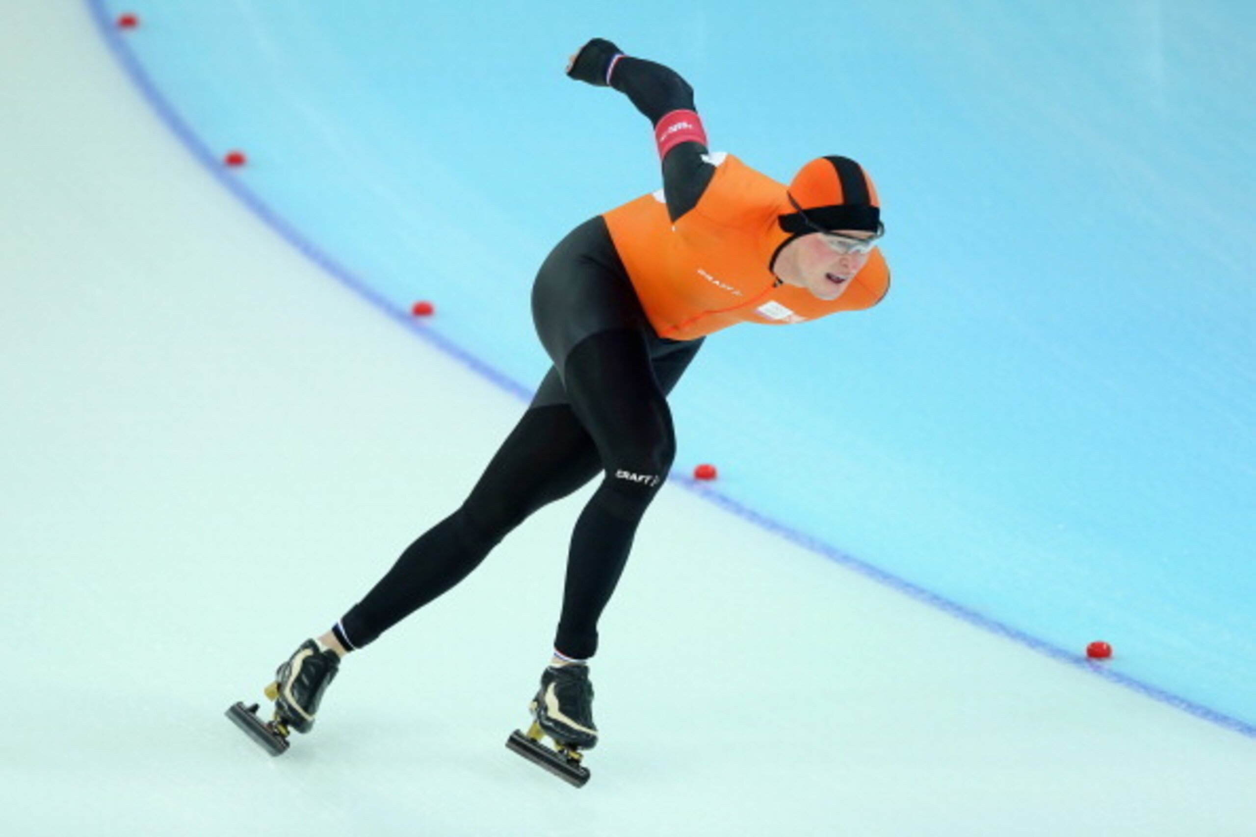 SOCHI, RUSSIA - FEBRUARY 08: Sven Kramer of the Netherlands competes during the Men's 5000m Speed Skating event during day 1 of the Sochi 2014 Winter Olympics at Adler Arena Skating Center on February 8, 2014 in Sochi, Russia.  (Photo by Quinn Rooney/Gett