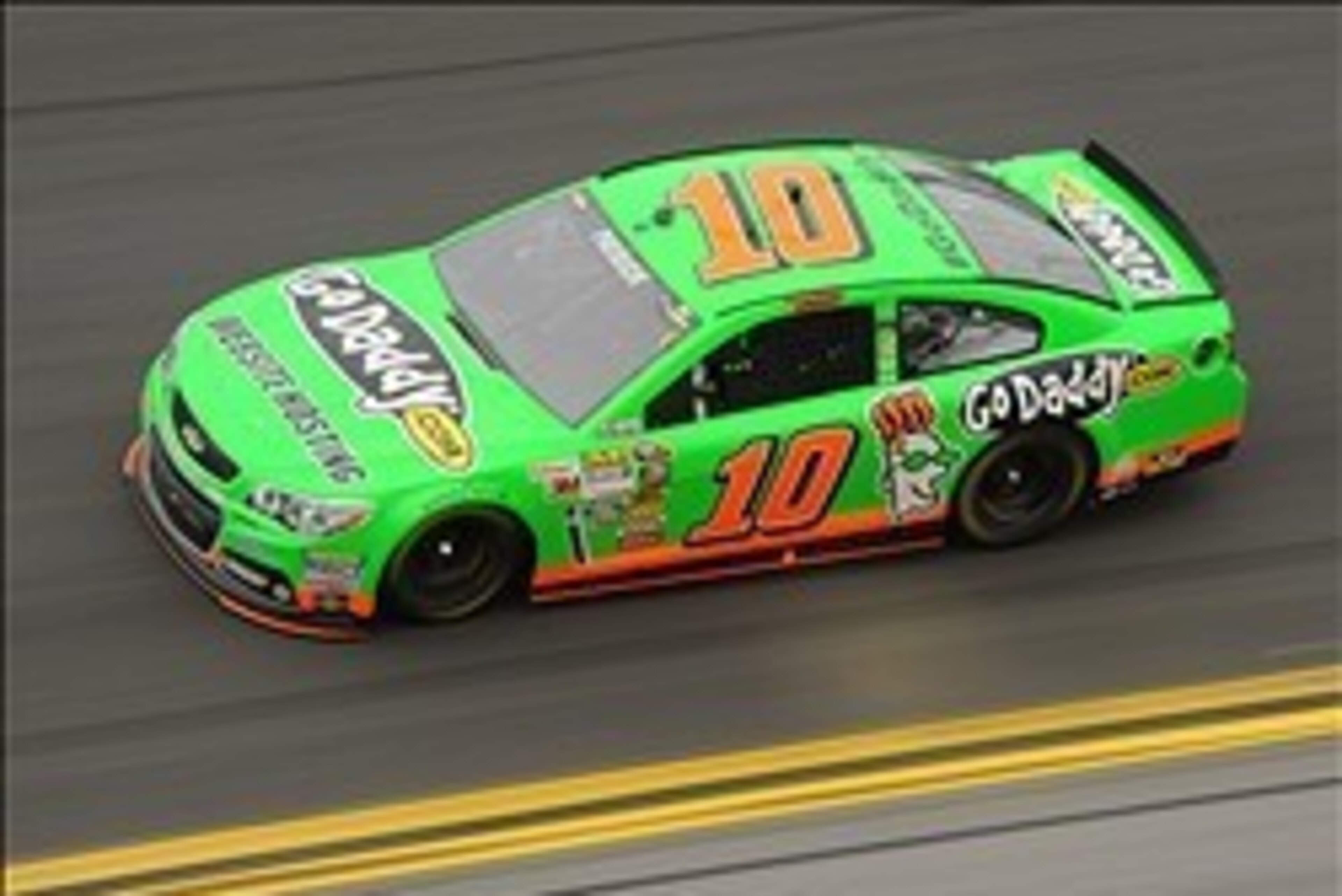 Feb 24, 2013; Daytona Beach, FL, USA; NASCAR Sprint Cup Series driver Danica Patrick (10) during the 2013 Daytona 500 at Daytona International Speedway. Mandatory Credit: Kevin Liles-USA TODAY Sports