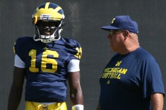 Denard Robinson and Al Borges