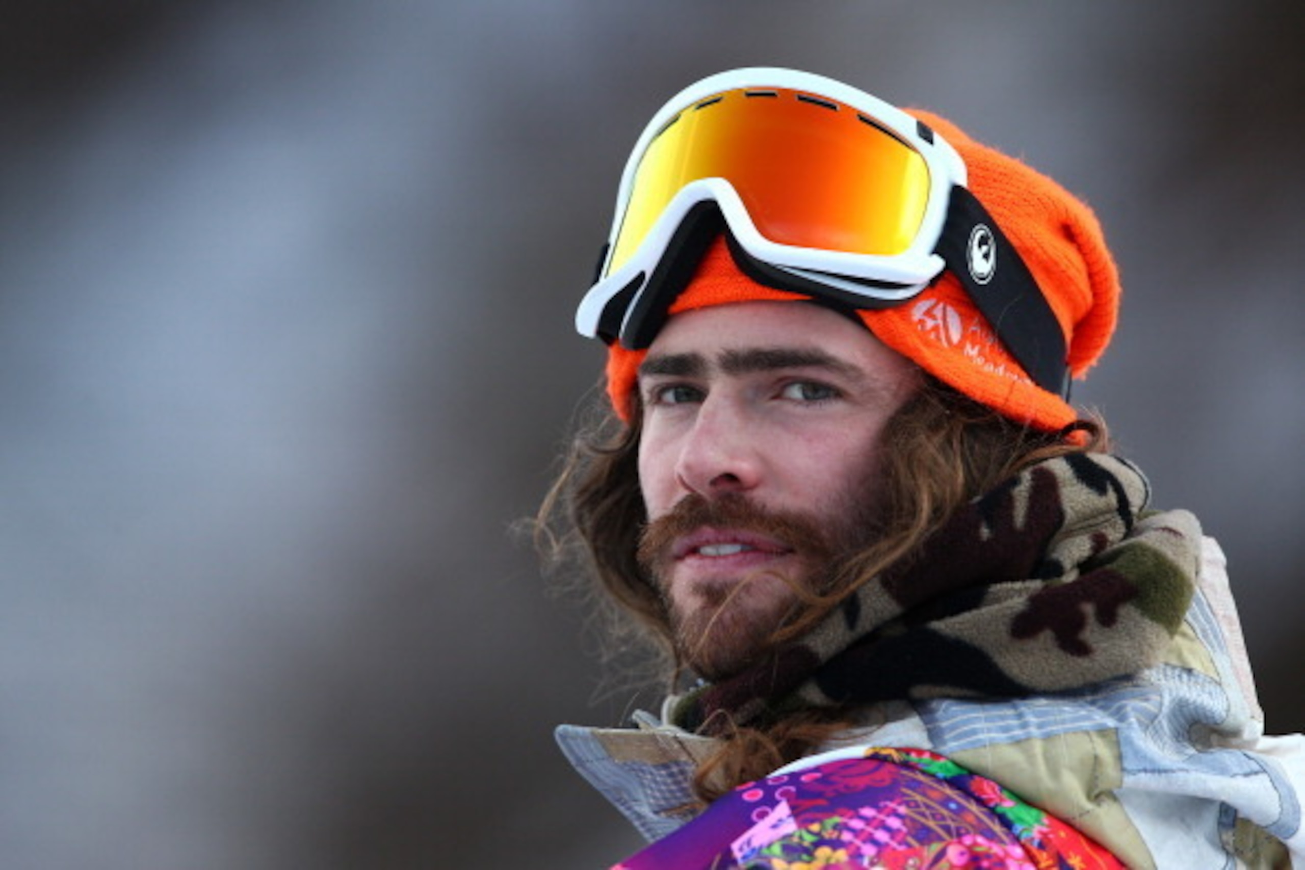 SOCHI, RUSSIA - FEBRUARY 11:  Danny Davis of the United States looks on after he competes in the Snowboard Men's Halfpipe Qualification Heats on day four of the Sochi 2014 Winter Olympics at Rosa Khutor Extreme Park on February 11, 2014 in Sochi, Russia. 