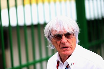SAO PAULO, BRAZIL - NOVEMBER 24:  F1 Supremo Bernie Ecclestone walks in the paddock before the start of the Brazilian Formula One Grand Prix at Autodromo Jose Carlos Pace on November 24, 2013 in Sao Paulo, Brazil.  (Photo by Mark Thompson/Getty Images)