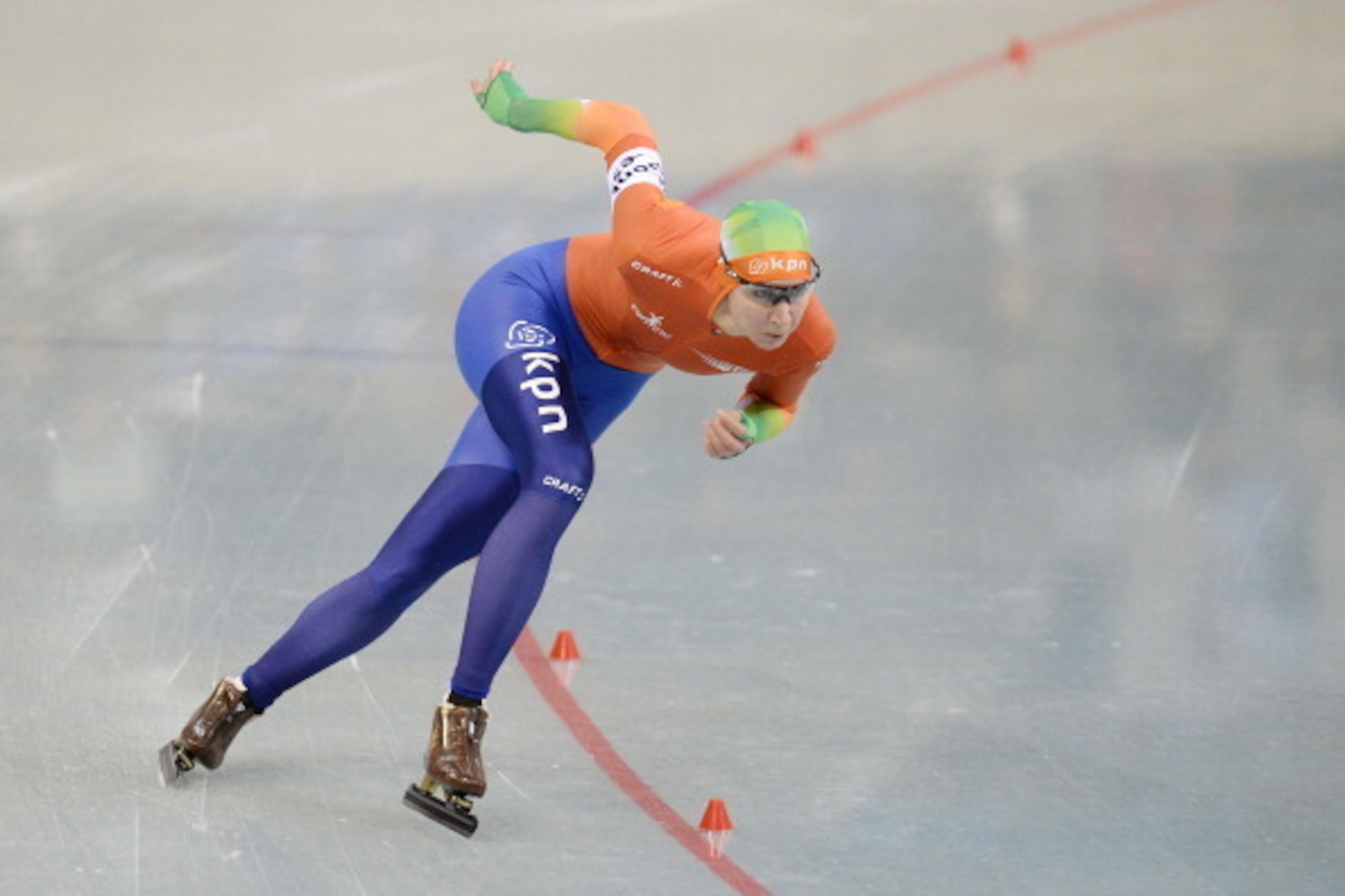 NAGANO, JAPAN - JANUARY 18:  Margot  Boer of Netherland competes in Ladie's 500m during Essent ISU World Sprint Speed Skating Championships 2014 at M Wave on January 18, 2014 in Nagano, Japan.  (Photo by Atsushi Tomura/Getty Images)