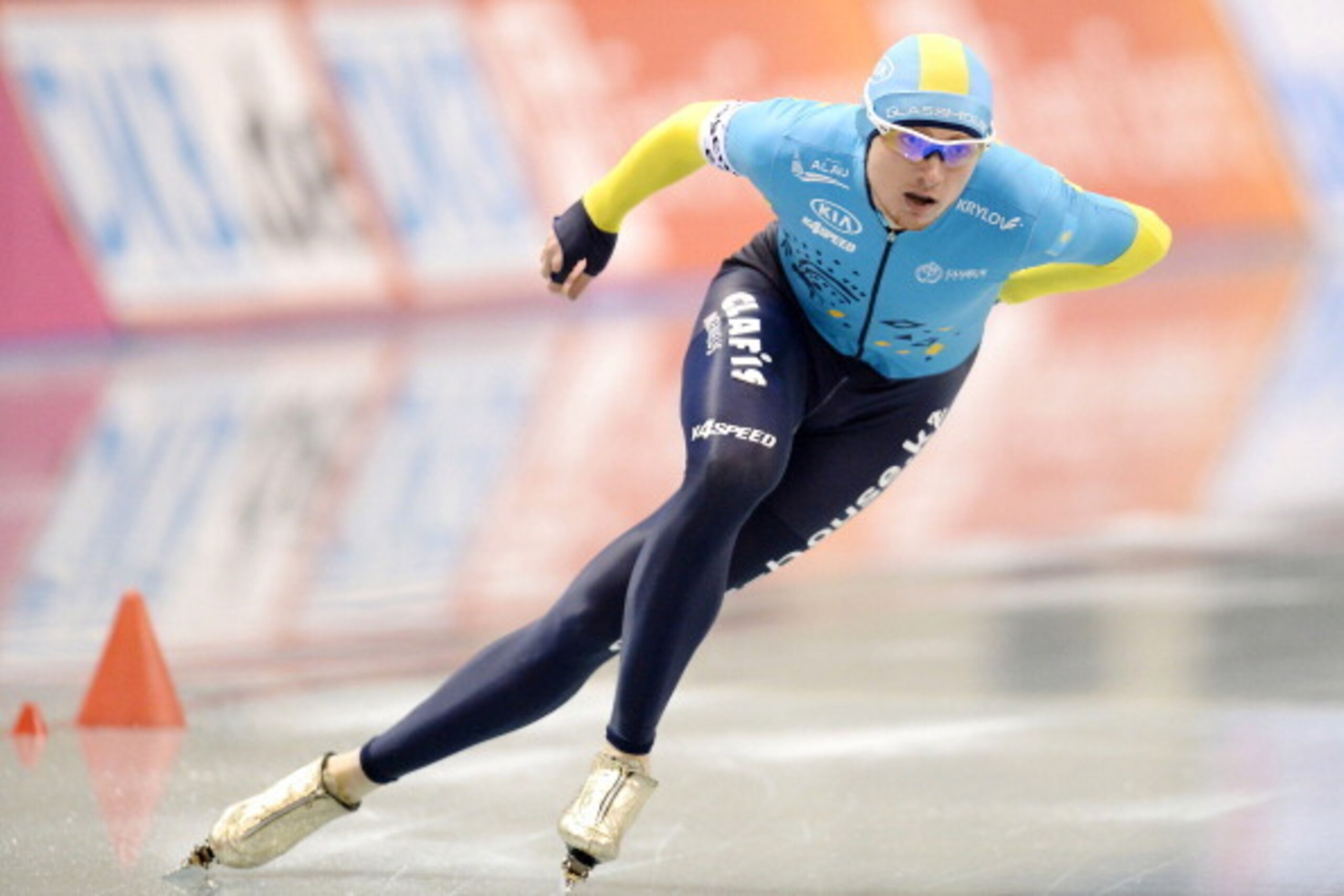 NAGANO, JAPAN - JANUARY 18: Denis Kuzin of Kazakfstan competes in men 1000m during Essent ISU World Sprint Speed Skating Championships 2014 at M Wave on January 18, 2014 in Nagano, Japan. (Photo by Atsushi Tomura/Getty Images) NAGANO, JAPAN - JANUARY 18: Denis Kuzin of Kazakfstan competes in men 1000m during Essent ISU World Sprint Speed Skating Championships 2014 at M Wave on January 18, 2014 in Nagano, Japan. (Photo by Atsushi Tomura/Getty Images)
