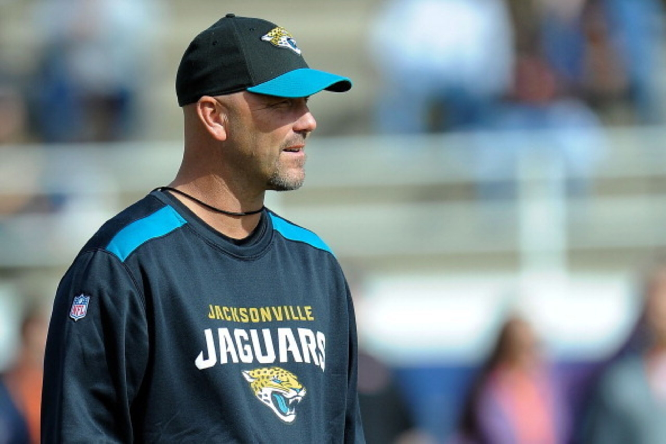FAIRHOPE, AL - JANUARY 20:  Head coach Gus Bradley of the South team watches action during a Senior Bowl practice session at Fairhope Stadium on January 20, 2014 in Fairhope, Alabama.  (Photo by Stacy Revere/Getty Images)