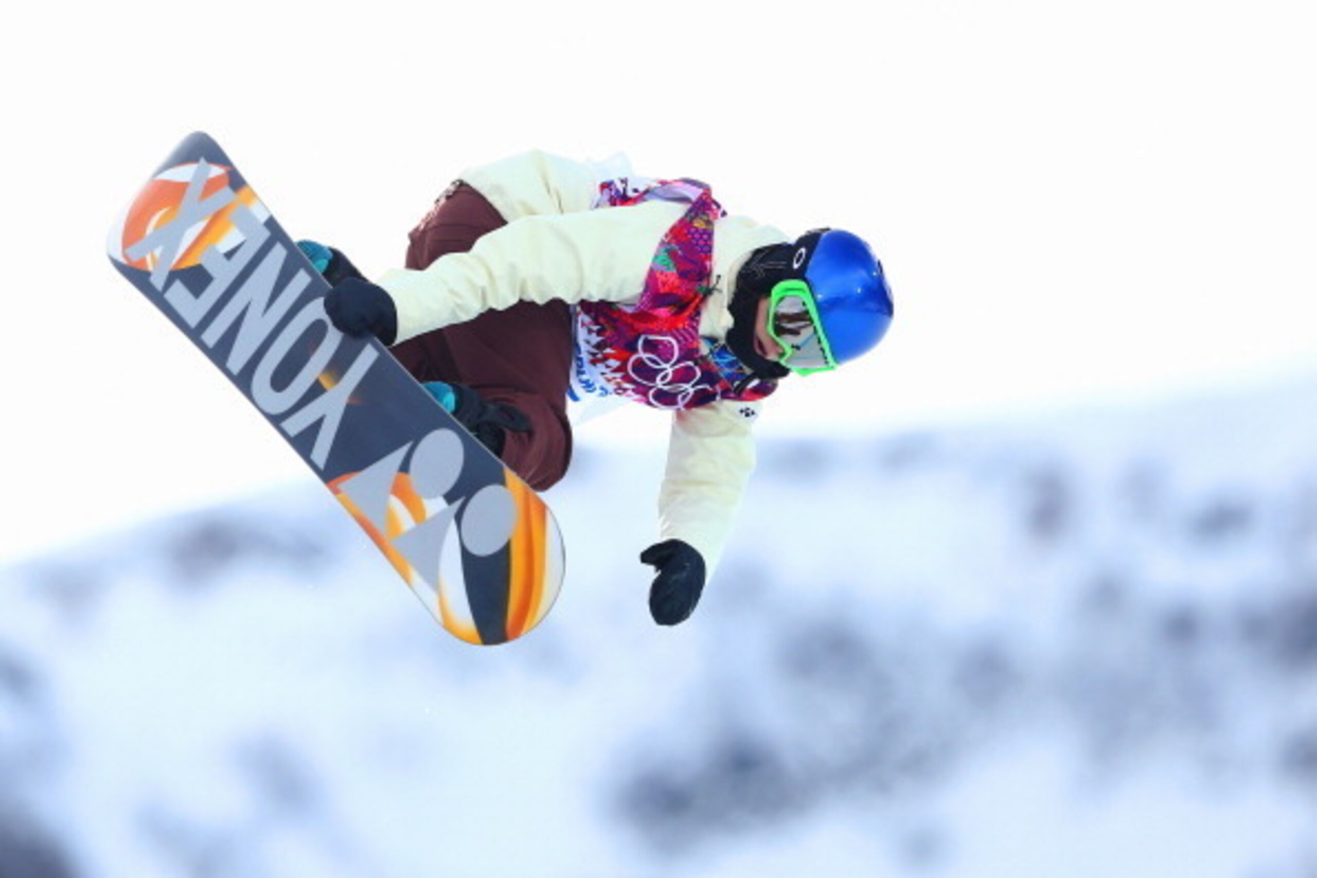 SOCHI, RUSSIA - FEBRUARY 12:  Queralt Castellet of Spain competes in the Snowboard Women's Halfpipe Qualification Heats on day five of the Sochi 2014 Winter Olympics at Rosa Khutor Extreme Park on February 12, 2014 in Sochi, Russia.  (Photo by Cameron Spe