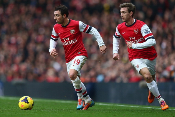LONDON, ENGLAND - JANUARY 18:  Santi Cazorla of Arsenal in action during the Barclays Premier League match between Arsenal and Fulham at Emirates Stadium on January 18, 2014 in London, England.  (Photo by Clive Mason/Getty Images)