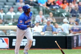 NEW YORK, NY - JULY 14:  Miguel Sano #11 of the World Team takes his turn at bat on July 14, 2013 at Citi Field in the Flushing neighborhood of the Queens borough of New York City. The United States defeated the World Team 4-2.  (Photo by Elsa/Getty Image