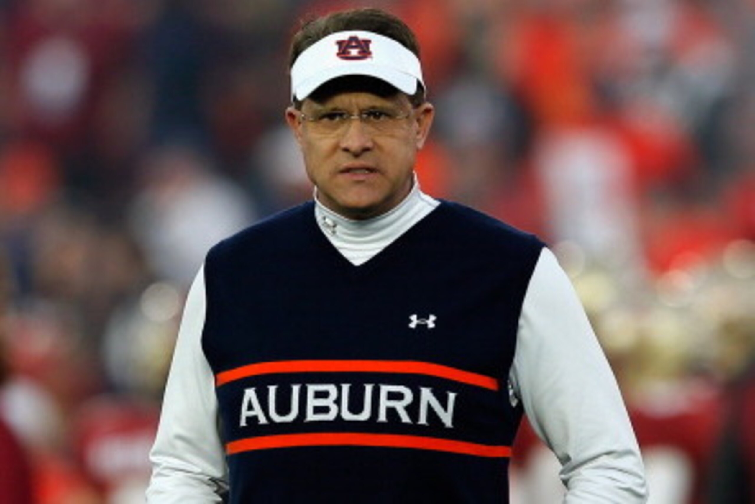 PASADENA, CA - JANUARY 06:  Auburn Tigers head coach Gus Malzahn stands on the field prior to the 2014 Vizio BCS National Championship Game against the Florida State Seminoles at the Rose Bowl on January 6, 2014 in Pasadena, California.  (Photo by Kevin C