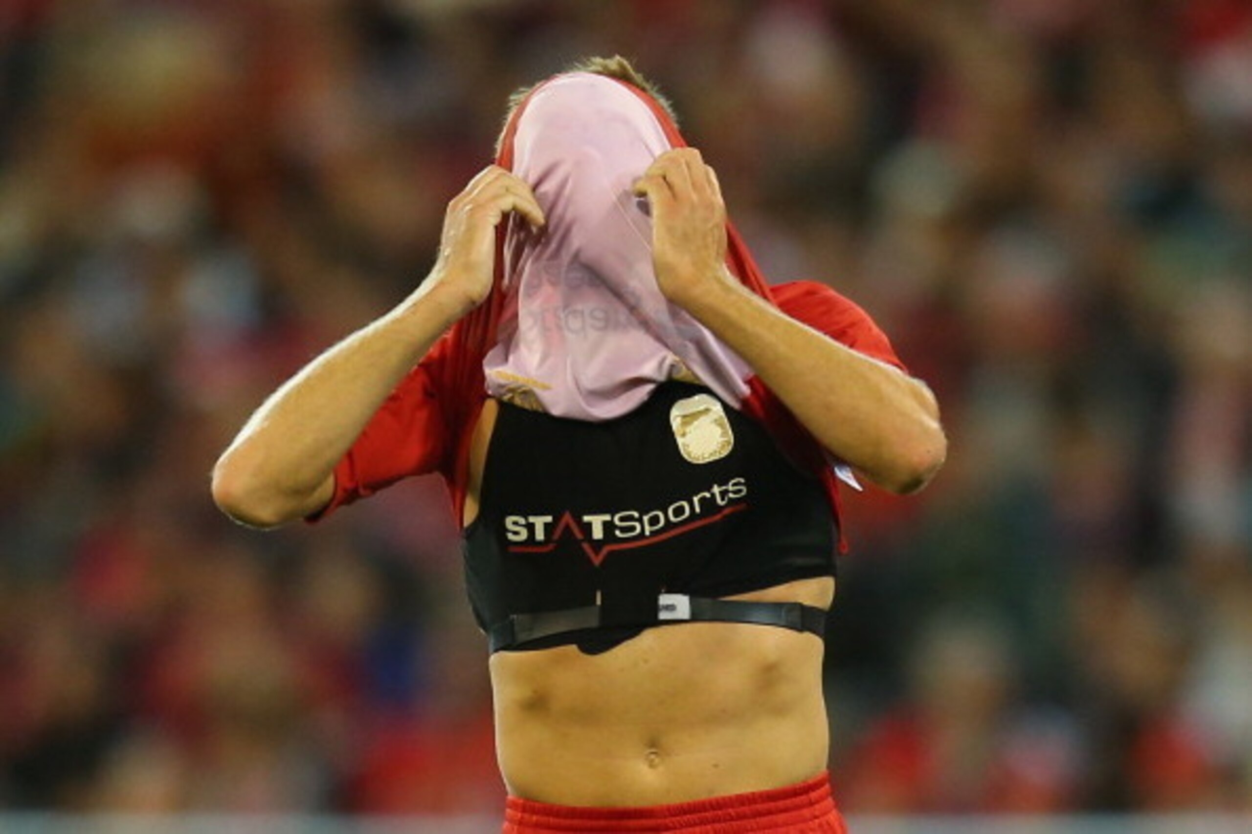 MELBOURNE, AUSTRALIA - JULY 24:  Steven Gerrard of Liverpool reacts after missing a shot at goal during the match between the Melbourne Victory and Liverpool at the Melbourne Cricket Ground on July 24, 2013 in Melbourne, Australia.  (Photo by Scott Barbou