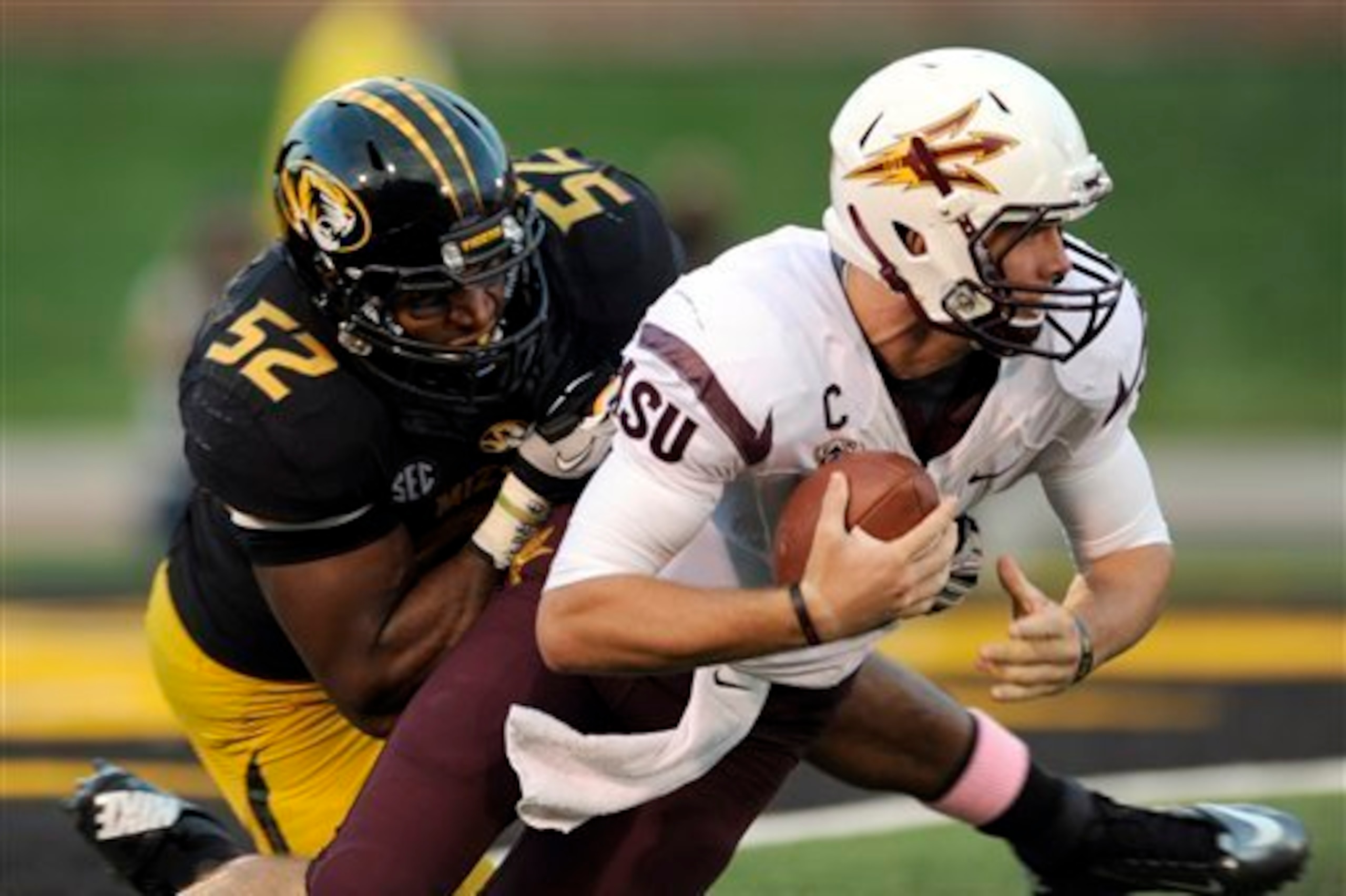 Sam led the SEC in sacks in 2013.