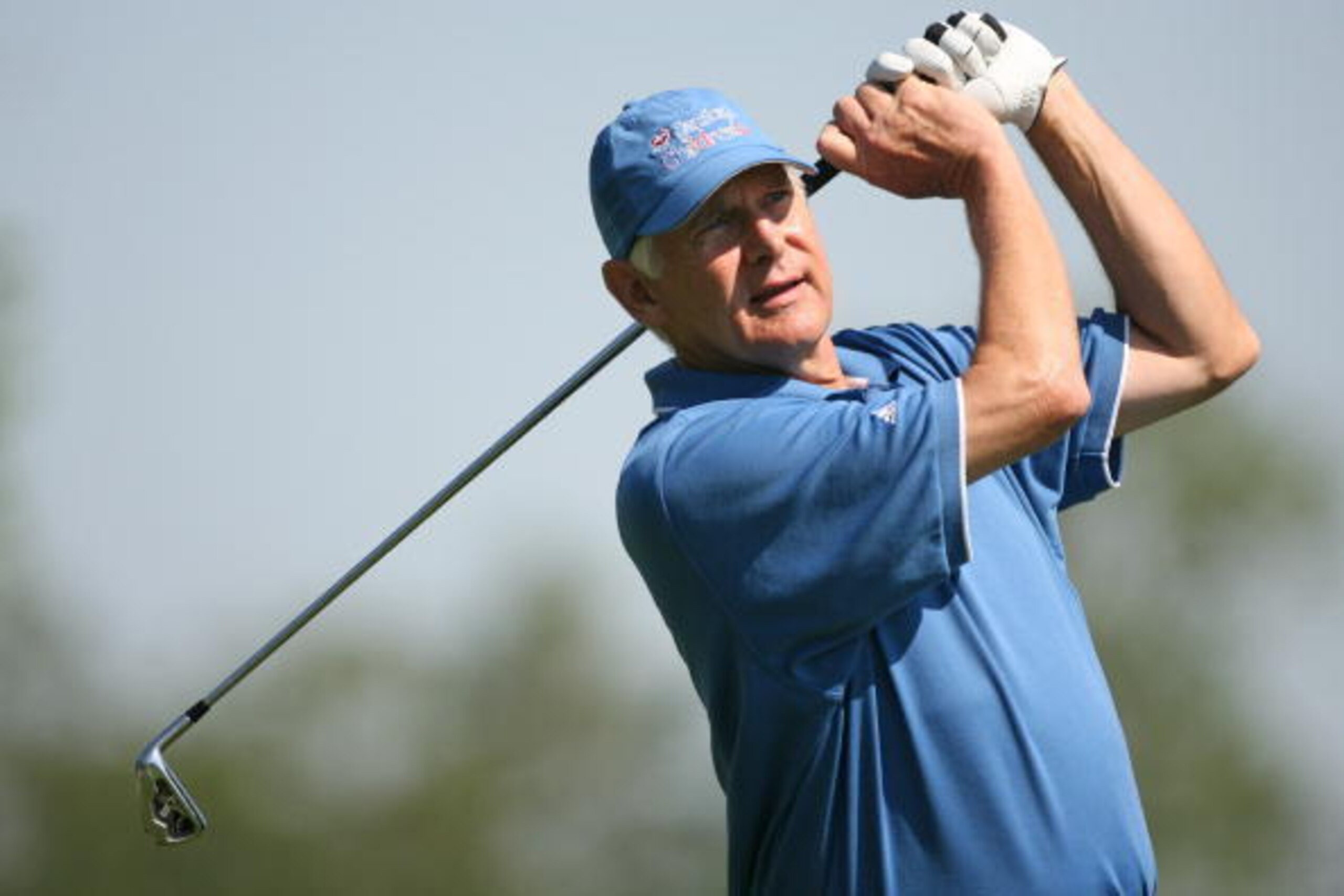 SAVANNAH, GA - APRIL 24:  Andy North hits his tee shot on the 3rd hole during the first round of the Liberty Mutual Legends of Golf at the Westin Savannah Harbor Golf Resort and Spa on April 24, 2009 in Savannah, Georgia.  (Photo by Hunter Martin/Getty Im