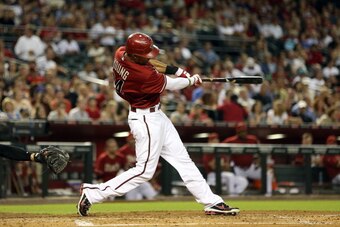 PHOENIX, AZ - AUGUST 22:  Chris Young #24 of the Arizona Diamondbacks bats against the Miami Marlins during game two of the MLB double header at Chase Field on August 22, 2012 in Phoenix, Arizona.  (Photo by Christian Petersen/Getty Images)
