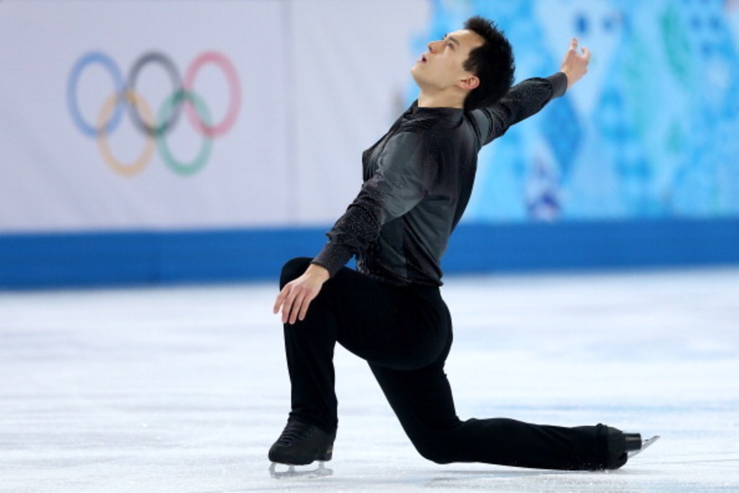 SOCHI, RUSSIA - FEBRUARY 13:  Patrick Chan of Canada competes during the Men's Figure Skating Short Program on day 6 of the Sochi 2014 Winter Olympics at the at Iceberg Skating Palace on February 13, 2014 in Sochi, Russia.  (Photo by Matthew Stockman/Gett