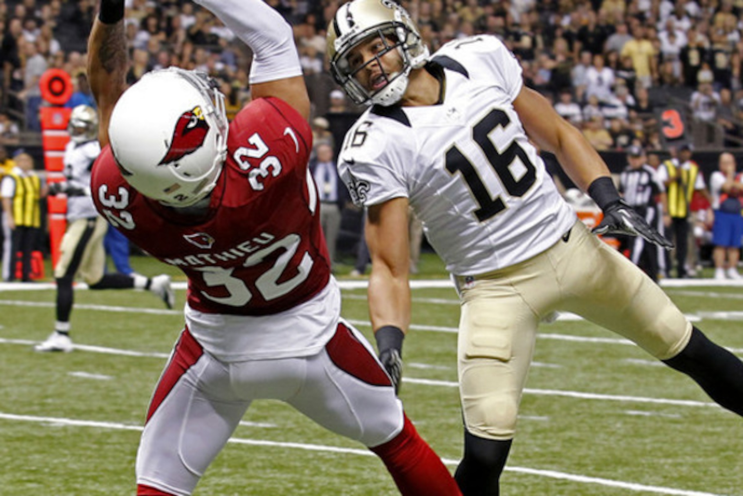 Tyrann Mathieu (left) has great instincts.