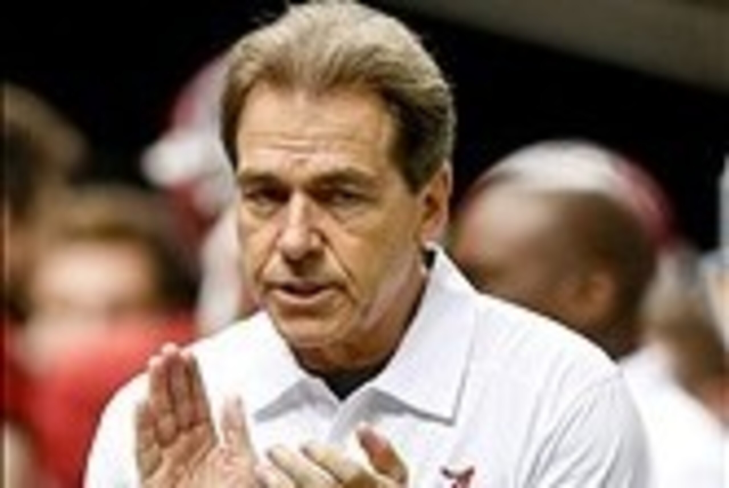 Jan 2, 2014; New Orleans, LA, USA;  Alabama Crimson Tide head coach Nick Saban prior to kickoff of a game against the Oklahoma Sooners at the Mercedes-Benz Superdome. Mandatory Credit: Derick E. Hingle-USA TODAY Sports
