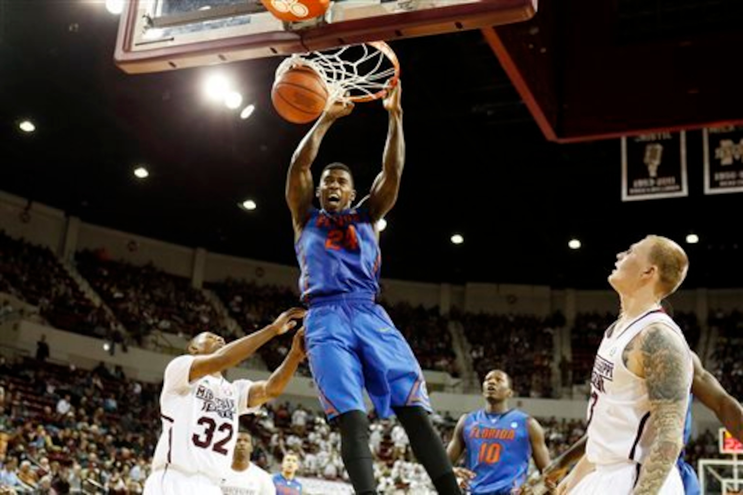 In an up-and-down game, dunks like this one from Casey Prather would be an all-too-common occurrence for Kentucky's taste.