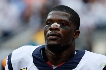HOUSTON, TX - SEPTEMBER 15:  Andre Johnson #80 of the Houston Texans wwaits on the field during the game against the Tennessee Titans  at Reliant Stadium on September 15, 2013 in Houston, Texas.  (Photo by Scott Halleran/Getty Images)