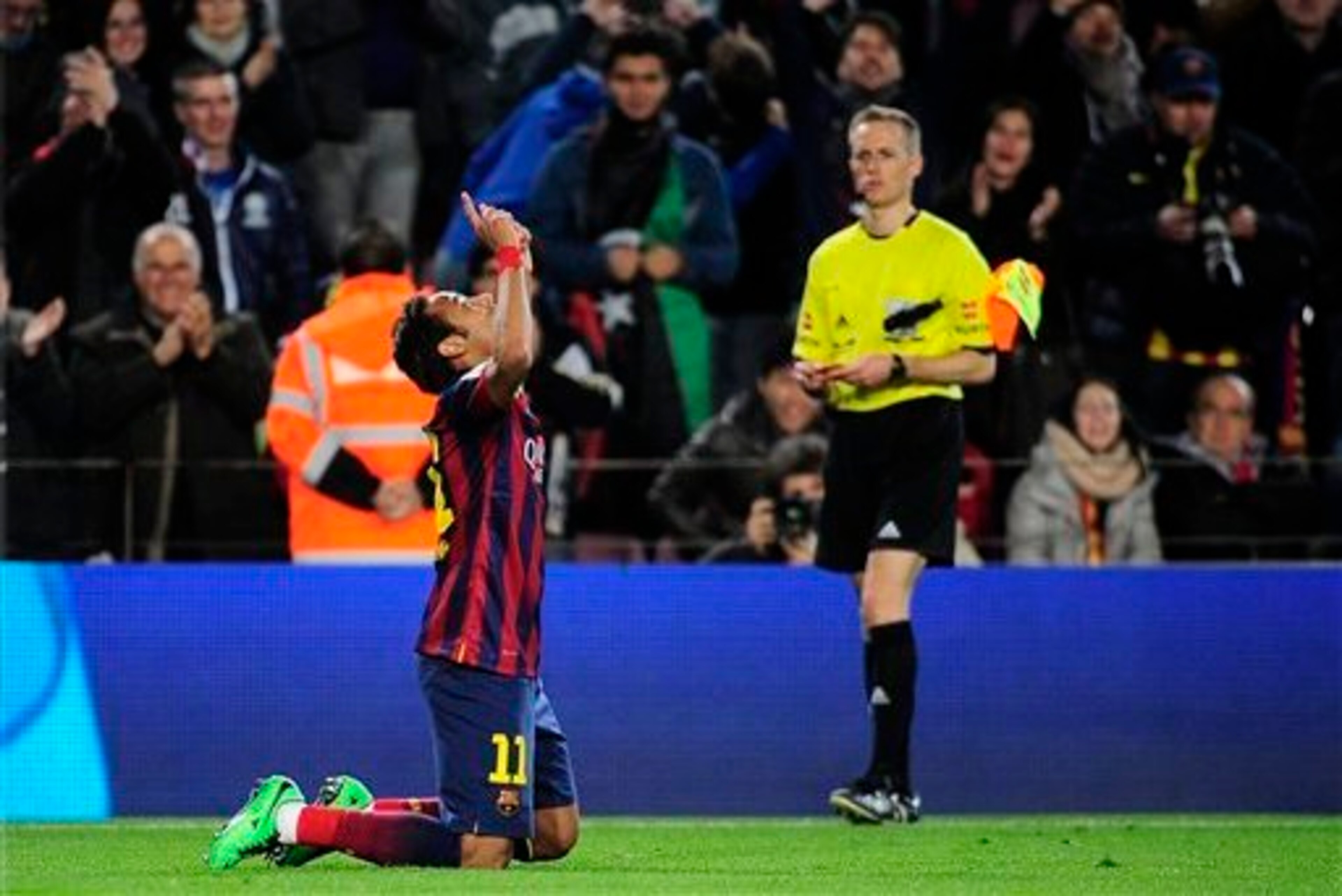 Back in business: Neymar scored a brilliant goal.