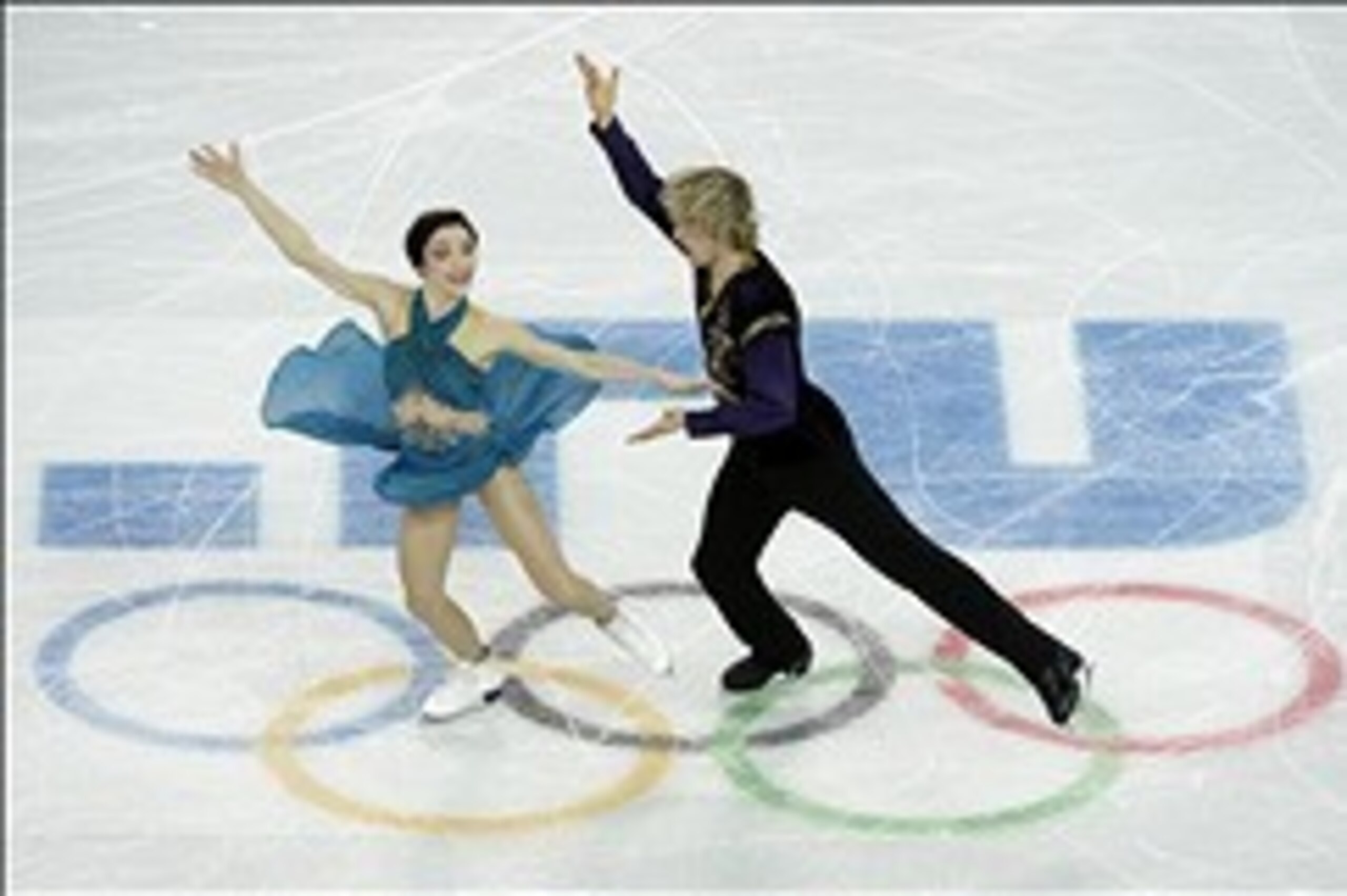 Feb 9, 2014; Sochi, RUSSIA; Meryl Davis and Charlie White (USA) perform in the team ice dance free dance during the Sochi 2014 Olympic Winter Games at Iceberg Skating Palace. Mandatory Credit: Richard Mackson-USA TODAY Sports
