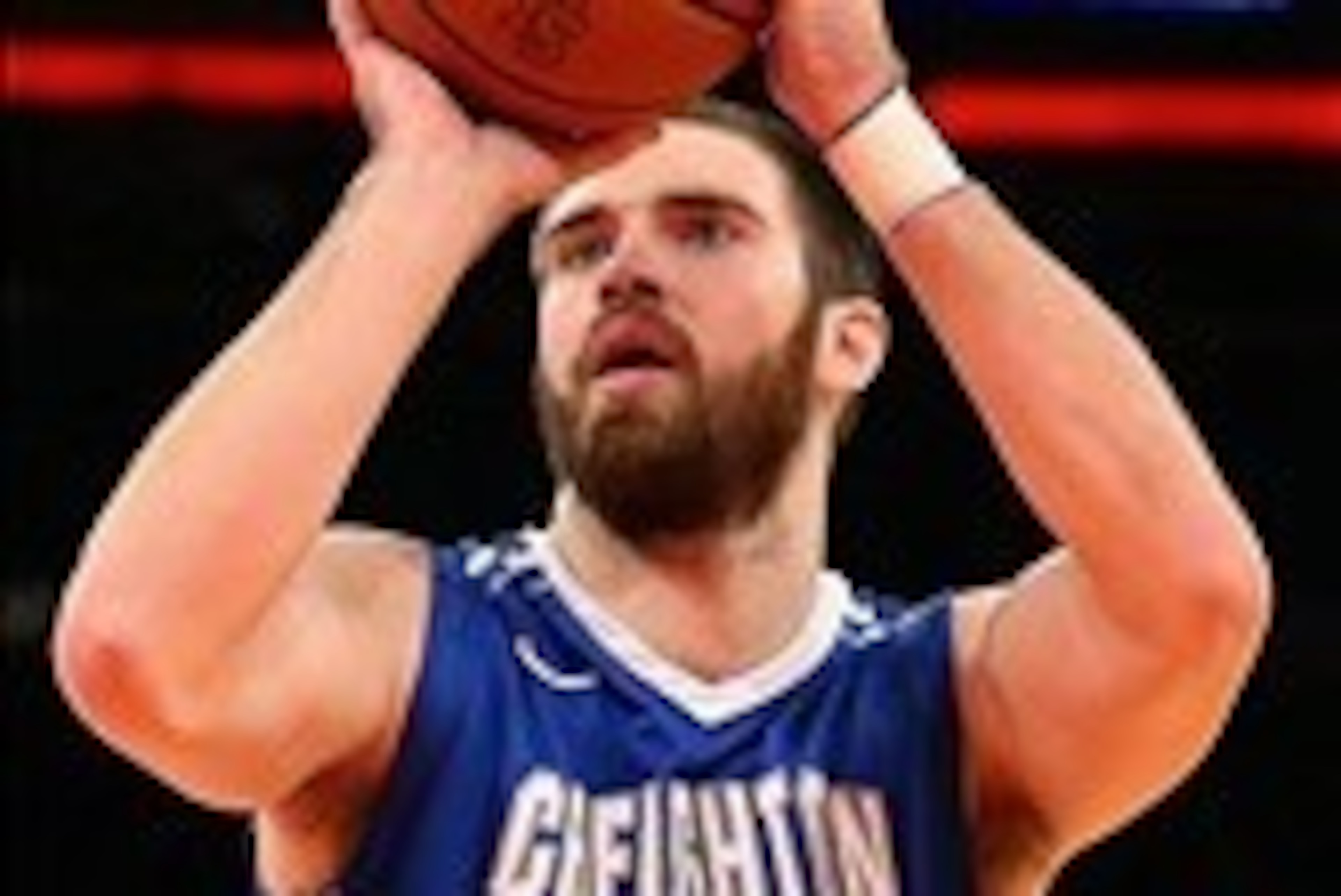 Feb 9, 2014; Jamaica, NY, USA; Creighton Bluejays forward Ethan Wragge (34) shoots a free throw during the first half against the St. John's Red Storm at Madison Square Garden. Mandatory Credit: Anthony Gruppuso-USA TODAY Sports Feb 9, 2014; Jamaica, NY, USA; Creighton Bluejays forward Ethan Wragge (34) shoots a free throw during the first half against the St. John's Red Storm at Madison Square Garden. Mandatory Credit: Anthony Gruppuso-USA TODAY Sports