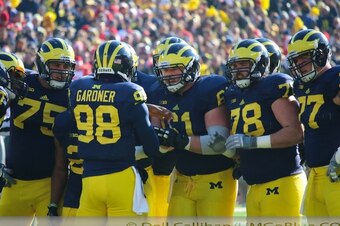 2013 Michigan Offensive line versus Ohio State
