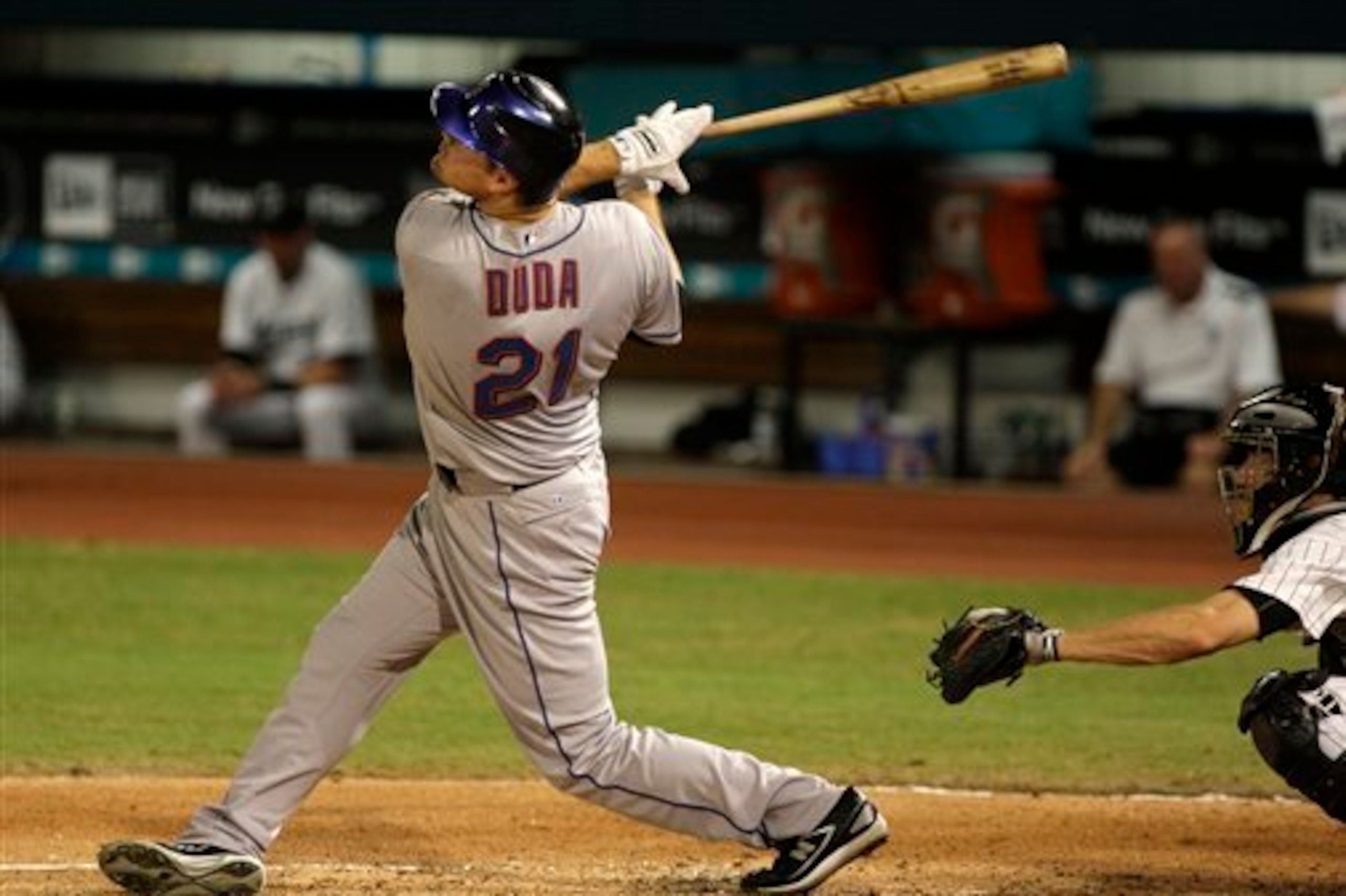 Duda has power, but hasn't been able to hit 20 home runs in a major league season.
