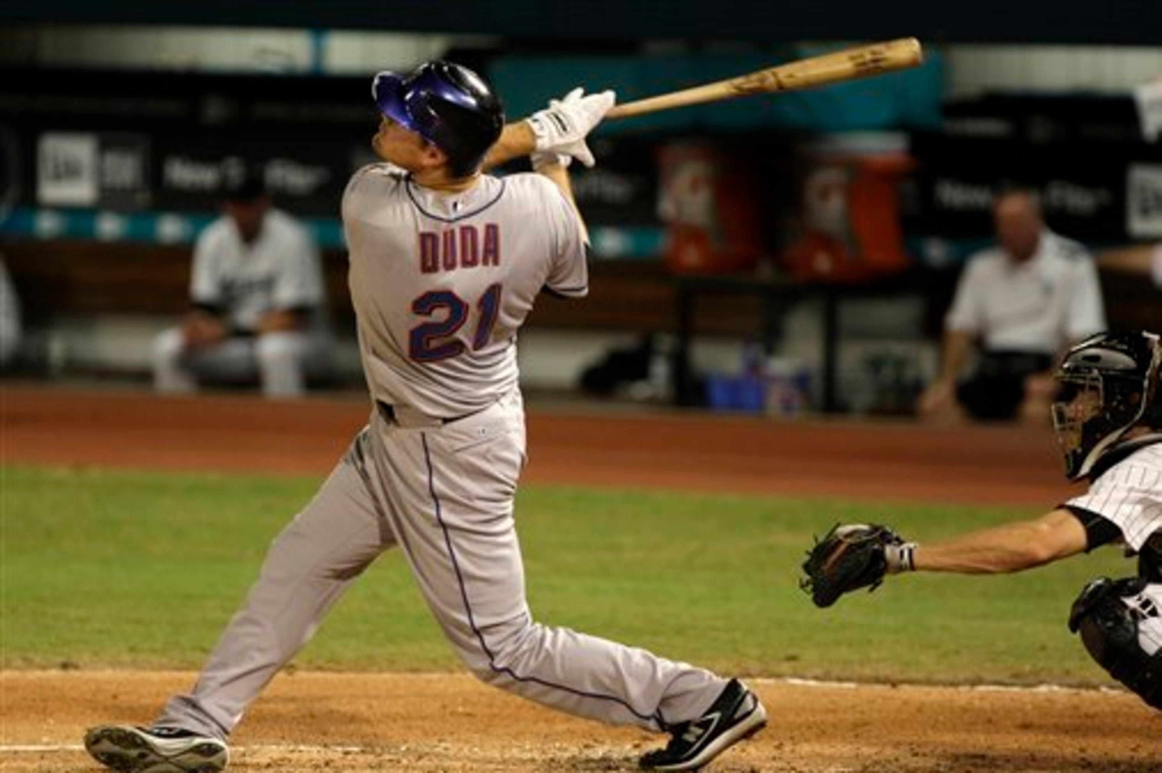 Duda has power, but hasn't been able to hit 20 home runs in a major league season. Duda has power, but hasn't been able to hit 20 home runs in a major league season.