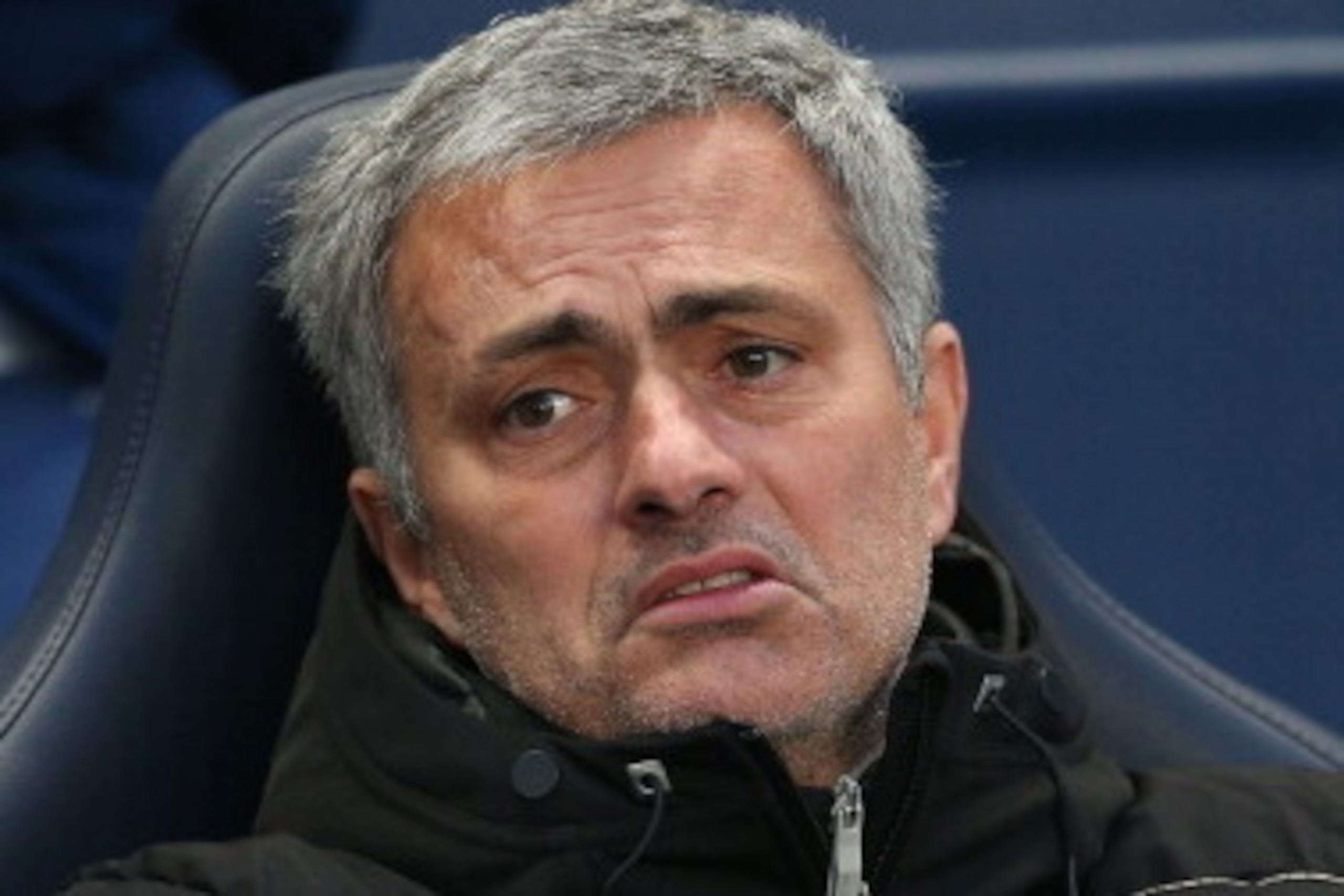MANCHESTER, ENGLAND - FEBRUARY 15:  Chelsea manager Jose Mourinho shows his emotions during the FA Cup Fifth Round match sponsored by Budweiser between Manchester City and Chelsea at Etihad Stadium on February 15, 2014 in Manchester, England.  (Photo by C