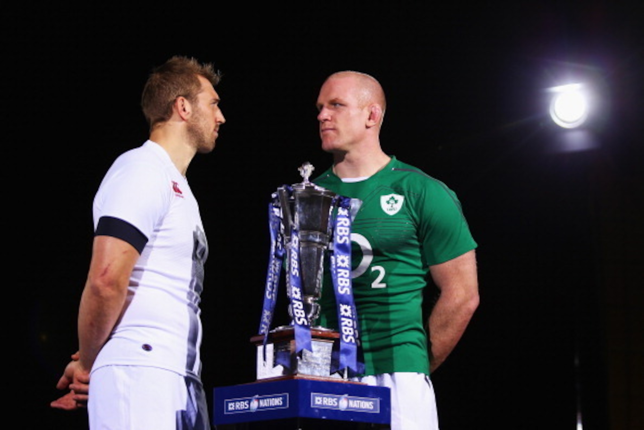 LONDON, ENGLAND - JANUARY 22:  Captains Chris Robshaw of England and Paul O'Connell of Ireland pose for a photo during the RBS Six Nations Launch at The Hurlingham Club on January 22, 2014 in London, England.  (Photo by Bryn Lennon/Getty Images)