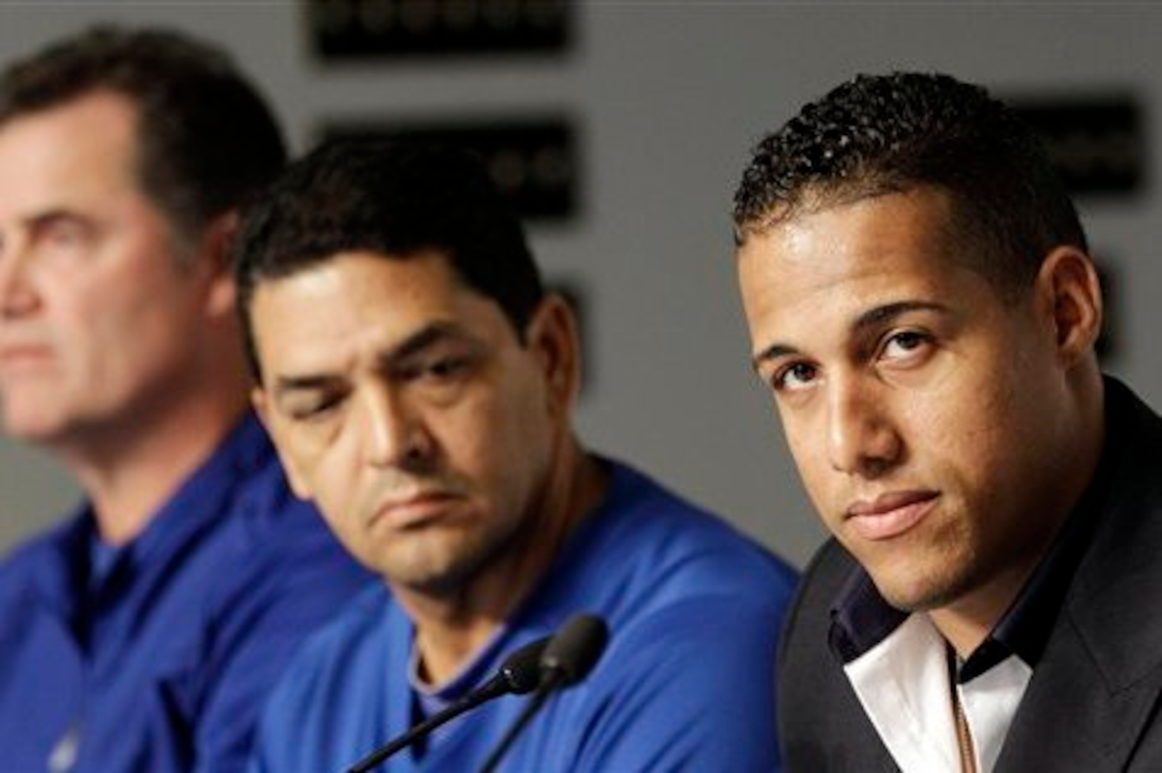 For writing a homophobic slur on his eye black, Escobar was given a three-game suspension. For writing a homophobic slur on his eye black, Escobar was given a three-game suspension.