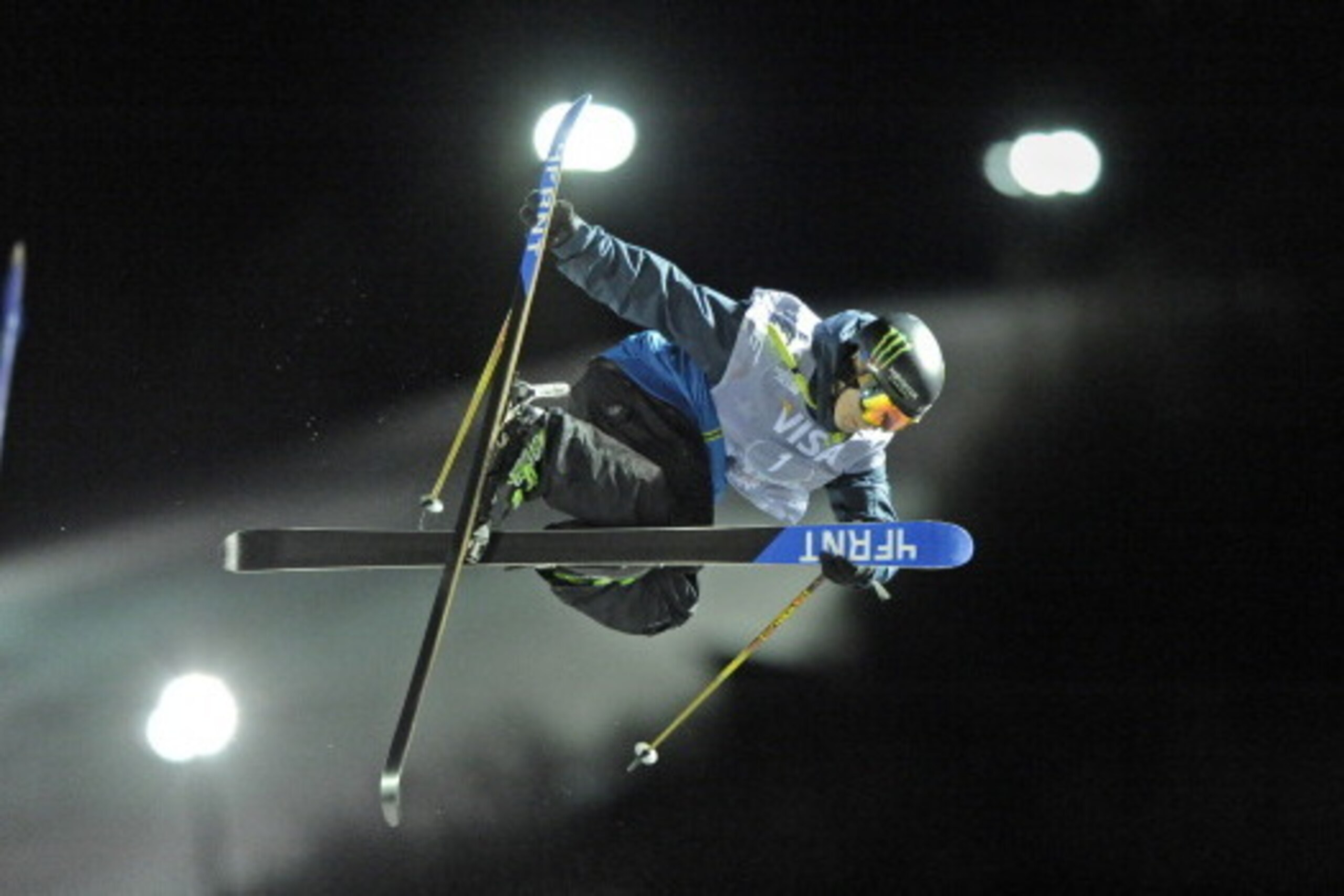 PARK CITY, UT - JANUARY 17 David Wise of the United States competes during the Men's Ski Halfpipe competition on day one of the Visa U.S. Freeskiing Grand Prix at Park City Mountain Resort January 17, 2014 in Park City, Utah. (Photo by Gene Sweeney Jr/Get PARK CITY, UT - JANUARY 17 David Wise of the United States competes during the Men's Ski Halfpipe competition on day one of the Visa U.S. Freeskiing Grand Prix at Park City Mountain Resort January 17, 2014 in Park City, Utah. (Photo by Gene Sweeney Jr/Get